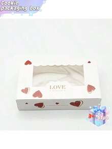 Bộ 8 hộp đựng kẹo, sô cô la và bánh quy hình trái tim có cửa sổ dành cho Ngày Valentine; hộp đựng bánh trứng và các món tráng miệng khác cho Ngày Valentine; thích hợp cho Ngày Valentine, sinh nhật, đám cưới và kỷ niệm. - Nhiều màu - Xem 9
