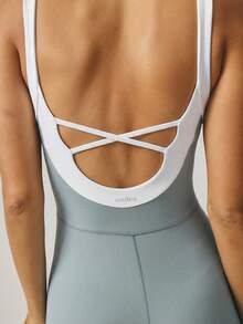 Aralina Leisurewear Active Pastel Pink Body-Hugging Shapewear Active - Mist Green - View 4
