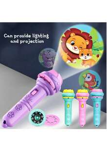 POKOJA LAND 1 Set Of Children's Projection Toy Flashlight Set Educational Luminous Toy Set - Multicolor - View 6