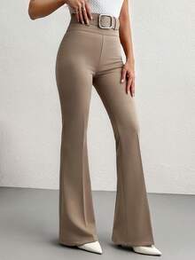 Women Pants - Khaki - View 4