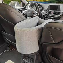 Pet Car Carrier, Cat Dog Bed For Car, Central Console Pet Bag, Car Seat Cushion, Portable Pet Carrier Dog Car Seat Car Seat Covers Dog Car Seat Cover Pet Car Seat - Grey - View 3