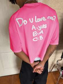 Personalized, Vacation, Male, Party, 2000s, Summer, Festival, New Year, Search. A Humorous Rhetorical Question Embroidered On Towels: "Do You Love Yourself?" With An Answer. - Merah muda cerah - View 5