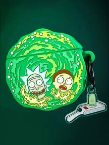 Rick and Morty X SHEIN Bluetooth Headset Shell, Suitable For  IPods Pro - Green - View 5