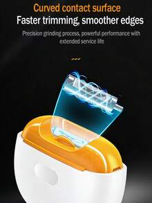 Portable Electric Nail Clipper - Automatic Nail Trimmer & Polisher, Anti-Pinch Design For Kids & Elderly, Quiet Operation Nail Care Device - Multicolor - View 5