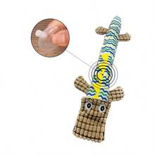 PETSIN Creative Plush Crocodile Dog Toy, Containing BB Barking Sound, Interactive Play For Dogs - Multicolor - View 9