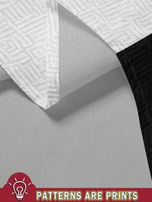 Manfinity RSRT Bộ đồ nam in hình cây cọ, tay ngắn và quần short, kiểu dáng thường ngày, thích hợp cho kỳ nghỉ. - Nhiều màu - Xem 4