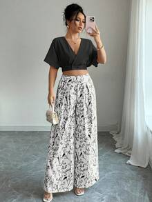 Chiquease Women Two Pieces Outfits For Daily Wear - Black - View 7