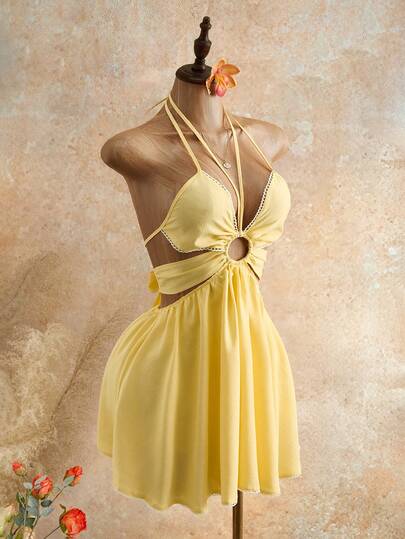 Mistrie Women's Vacation Lace Waist Hollow Out Halter Backless Jumpsuit , Beach Outfits For Women , Beach Outfit For Women , Beach Outfits , Beach Outfit , Summer , Summer Clothes  , Summer Outfits For Women , Summer Outfits ,  Summer Outfit For Women , Beach Vacation Outfits For Women , Vacation Outfits Women  , Holiday Outfits For Women  , Vacation  , Holiday  , Summer Holiday Outfits , Holiday Outfits  , Vacation Outfits For Women , Vacation Dresses Vacation Dress  , Beach Vacation Outfits For Women ,Vacation Outfits Women