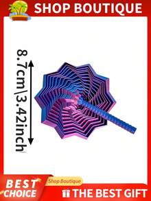 1 Stück 3D gedrucktes Stern Polygon Fidget Spielzeug, 3D faltbare Unendlichkeitswürfel Struktur, Fingerdruck Entlastung Stressabbau, visuelle & auditive sensorische beruhigende Spielsache, einzigartiges Desktop Zen Dekor, Weihnachten Geburtstags Party Geschenk, ideales Überraschungsgeschenk für Feiertage - Verschiedenfarbig - Übersicht 4