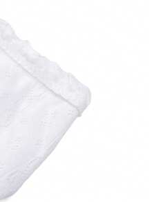 Ocili 100% Cotton Solid Color Textured Comfortable Women's Boyshort Panties Shorts Comfy - White - View 10