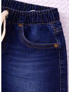 Short Niño Estilo Denim Corte Clásico - azul deslavado - Ver 5