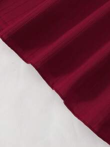 夏季优雅之选：女童白色百褶编织裙，独特质感，精致细节，飘逸百褶，尽显甜美优雅，外出必备。红色裙子 酒红色裙子 长裙 波西米亚风酒红色裙子 长裙 - 紅色 - 查看 7