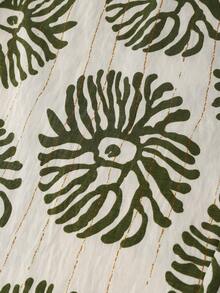 Franclia Summer Casual Floral Print Loose Pants - Green - View 7