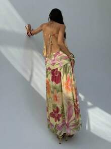 Aloruh 性感露背抹胸印花度假连衣裙 女士夏季度假套装 女士度假连衣裙 沙滩装 浅黄色碎花连衣裙 网纱针织连衣裙 夏季连衣裙 优雅派对连衣裙 婚礼宾客连衣裙 毕业礼服 女士优雅连衣裙 女士休闲连衣裙 女士度假套装 女士沙滩度假套装 正式连衣裙 长款连衣裙 约会连衣裙 - 彩色 - 查看 2