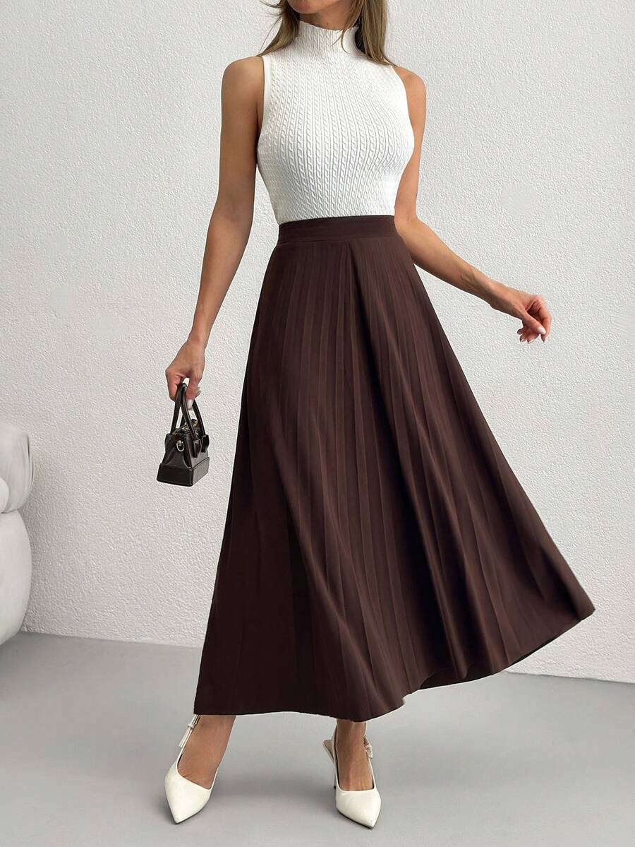 SHEIN Cottnline Women Skirts - Brown - View 1