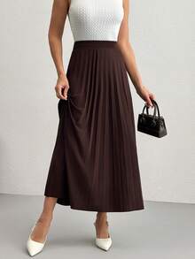 SHEIN Cottnline Women Skirts - Brown - View 4