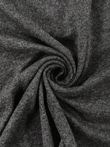 Resyla Women's Color Block Minimalist Daily Wear Round Neck Short Sleeve T-Shirt - Dark Grey - View 3