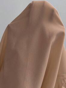 Rafferiza 女士撞色褶皱休闲百搭日常衬衫 - 卡其色 - 查看 3