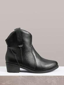 Black solid leather surface