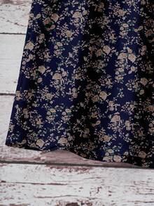 SHEIN LUNE Áo tank top cổ yếm họa tiết hoa giản dị dành cho nữ, thích hợp cho mùa xuân và mùa hè. - Nhiều màu - Xem 5