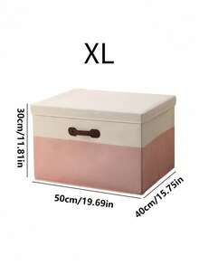 Pink Japanese Folding Clothes Storage Box, Drawer Style Organizer With Lid For Closet Organization And Storage, Large Capacity Collapsible Container For Toys, Blankets, Sweaters, Home Organization Essentials, Space Saving Solution For Bedroom - Pink - View 6