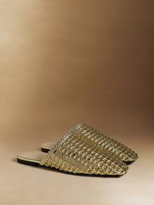 Women Flats - Gold - View 3