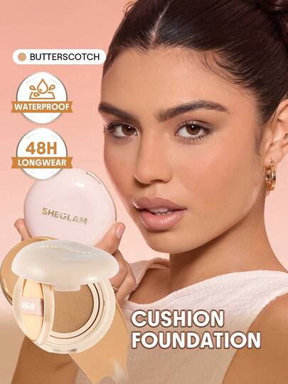 SHEGLAM Lock & Go Long-Lasting Base Cushion-Butterscotch Marca Belleza Maquillaje Maquullaje Cosmética para Mujeres Niñas Perfecto para Invierno Primavera Ideal para Y2K Elegante Moda Adecuado para Cumpleaños San Valentín Regalo Fiesta Listo Mejor Color
