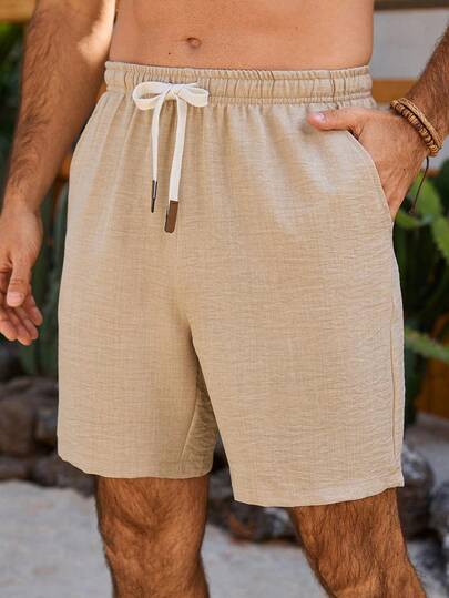 VENTUSAIL Shorts droits décontractés kaki pour hommes