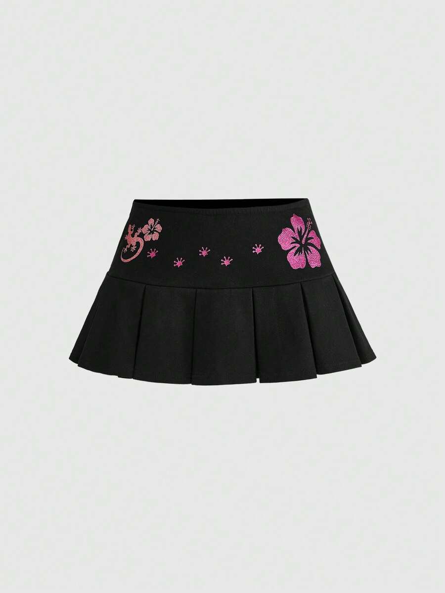 ROMWE Y2K岛屿女孩低腰性感迷你裙 - 彩色 - 查看 1