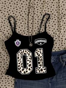 Attitoon Bộ 3 áo hai dây in chữ dành cho nữ, thích hợp mặc mùa hè. - Nhiều màu - Xem 3