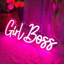 Girl Boss LED Ambient Light Fixture With Lettering, A Creative Ambient Light, Connects Via USB, Suitable For Holiday Decorations, Room Decor, Gifts, Parties, Dates, And Various Other Occasions. - Multicolor - View 8