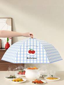 1 pezzo Copertura universale per alimenti avanzati, rinforzata, termica, pieghevole, antipolvere e antinsetto, per uso in cucina e in casa durante l'inverno, accessori per la cucina - Multicolore - Visualizzare 5