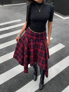 Women Skirts - Rojo - View 6