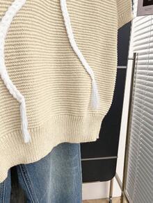 Franclia Nouveau pull en tricot rose doux et mignon avec nœud papillon pour femmes, printemps/été - Nude - Voir 5