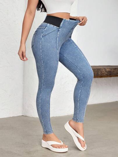 Flexra 女士高弹修身舒适休闲牛仔裤