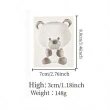 1 khuôn đất sét mềm hình gấu bông dễ thương làm thủ công, khuôn thạch cao/tinh dầu/silicone tự làm. - Nhiều màu - Xem 2