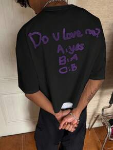 Personalized, Vacation, Male, Party, 2000s, Summer, Festival, New Year, Search. A Humorous Rhetorical Question Embroidered On Towels: "Do You Love Yourself?" With An Answer. - 黑色3 - 查看 5