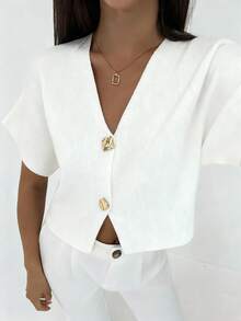 Aloruh 两件套女士薄款开衫套装，浪漫优雅时尚 - 彩色 - 查看 6