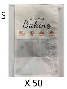 Túi giấy Kraft đựng bánh có cửa sổ, hoàn hảo cho bánh mì, bánh bagel và bánh ngọt tự làm - Bao bì trong suốt có khóa kẹp kim loại, chất liệu bền chắc, bao bì bán lẻ thực phẩm. - Nhiều màu - Xem 12