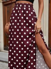 Pariaura 女士高腰豹纹侧开衩度假长裙沙滩装 - 彩色 - 查看 3