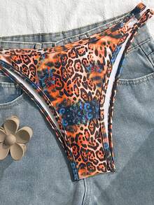 Swim Mod Women's Sexy Tight-Fitting Random Floral Print Elegant Beach 2 Pieces Swimsuit, Summer - Multicolor - View 4