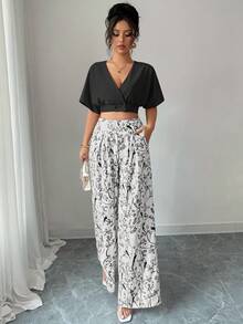 Chiquease Women Two Pieces Outfits For Daily Wear - Black - View 5