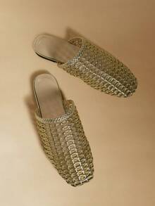 Women Flats - Gold - View 1