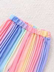 Bộ đồ cho bé gái tuổi teen gồm áo tank top không tay cổ tròn và quần ống rộng xếp ly nhiều màu sắc, thích hợp cho đi làm và mặc thường ngày, mùa xuân/hè. - Màu tím - Xem 7