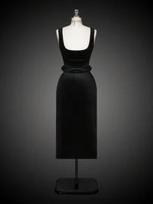 Glisette Velvet Fabric Comfortable 2 Pieces Set, Fashionable And Elegant Spring/Autumn Dress Suit - Black - View 7