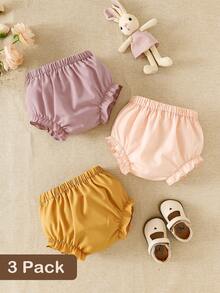 SHEIN Souflis 3件套男婴休闲可爱百搭短裤套装 - 彩色 - 查看 1