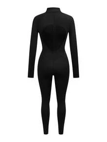 Powerista Women's Casual Sports Zip-Up Long Sleeve Jumpsuit - Multicolor - View 7