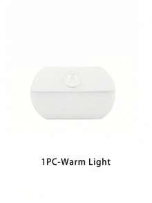 Motion Sensor Light Indoor Led Night Light Stick On Nightlight Battery Operated Lights For Hallway Stair Bathroom Closet Bedroom (AAA Battery Not Included),1/2/3pcs - White - View 12