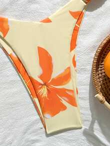 Swim Mod Women's Tight Sexy Printed 2 Pieces Bikini Swimsuit Set, Suitable For Beach Vacation - Multicolor - View 6