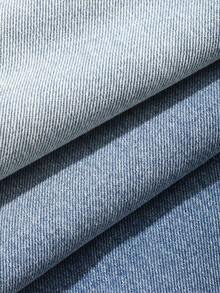 DAZY Pantalones cortos de mezclilla azul desgastados y desgastados para hombre, verano - Azul - Ver 6